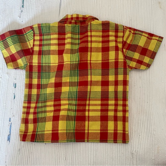 Beautiful textile button down toddler shirt - Picture 3 of 5